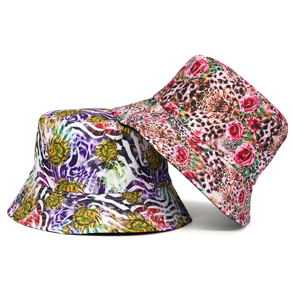 Women's European And American Fashionable Printed Sun Hat