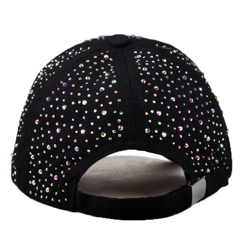 Women's Full Diamond Baseball Cap Outdoor Sun-shade Sun Protection