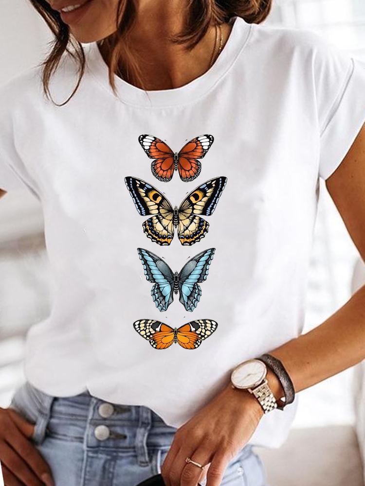 Women's Casual Short-sleeved Printed T-shirt