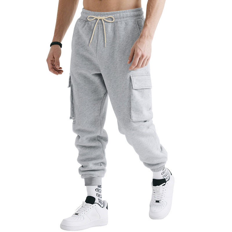 Loose Leisure Sports Men's Multi-pocket Workwear Trousers