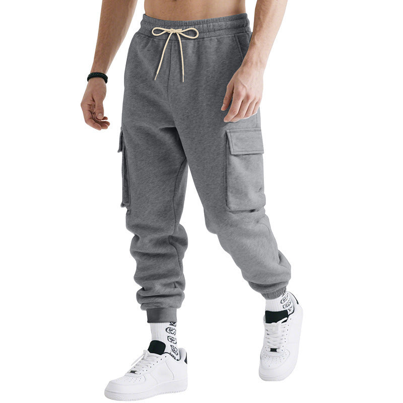 Loose Leisure Sports Men's Multi-pocket Workwear Trousers