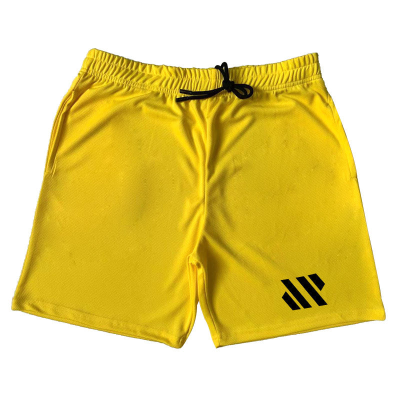 Metal Silk Fabric Sports Shorts Running Loose