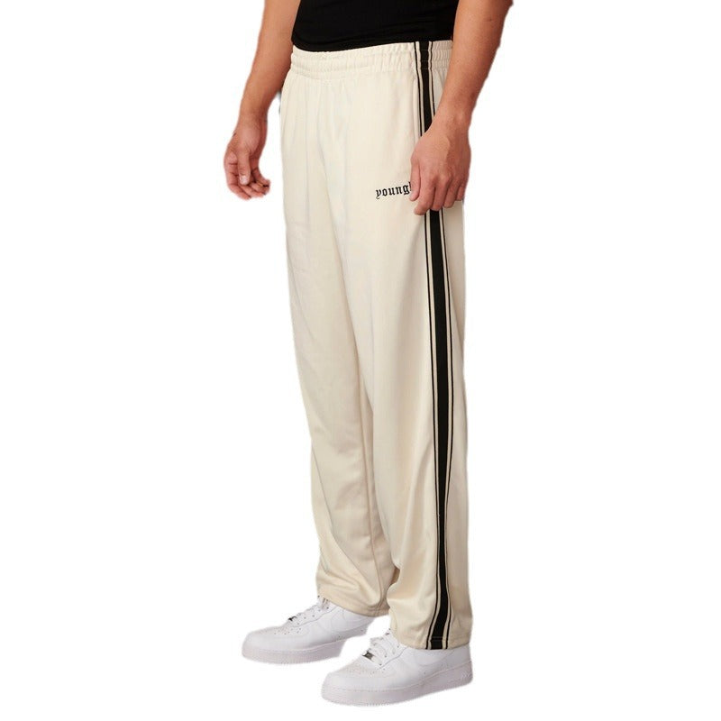 Men's Sports Pants Woven Casual Trousers Gym Sports Straight Pants