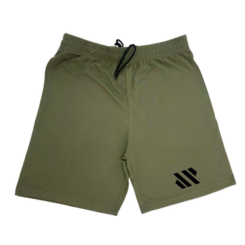 Metal Silk Fabric Sports Shorts Running Loose
