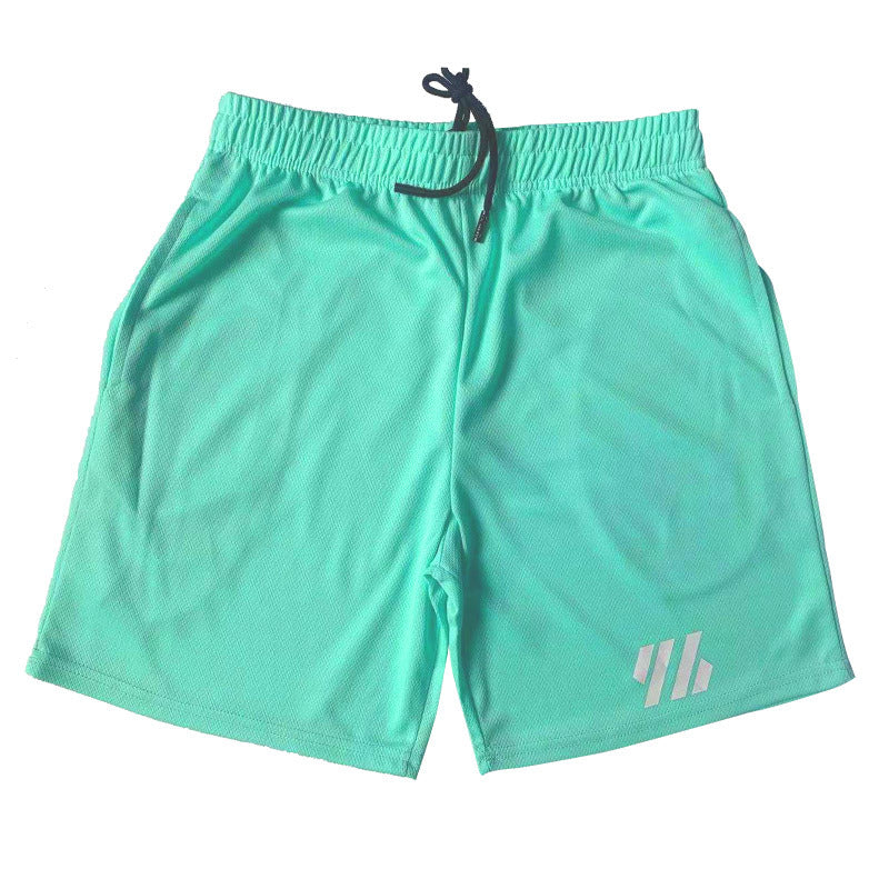 Metal Silk Fabric Sports Shorts Running Loose