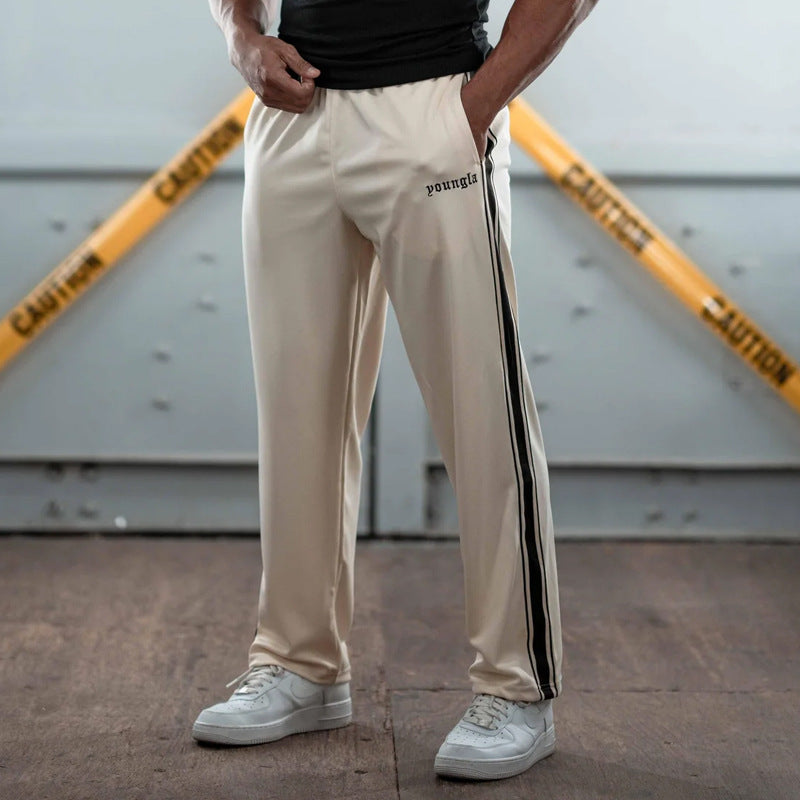 Men's Sports Pants Woven Casual Trousers Gym Sports Straight Pants