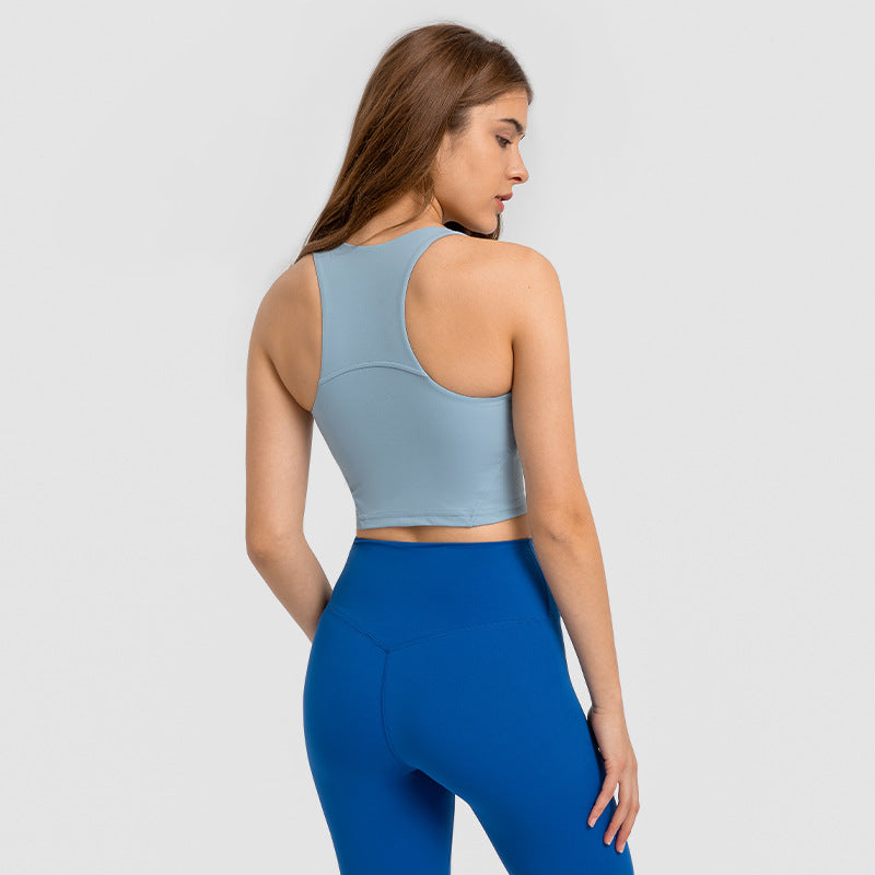Sports Vest With Chest Pad Women's Shockproof Beauty Back Yoga Clothes