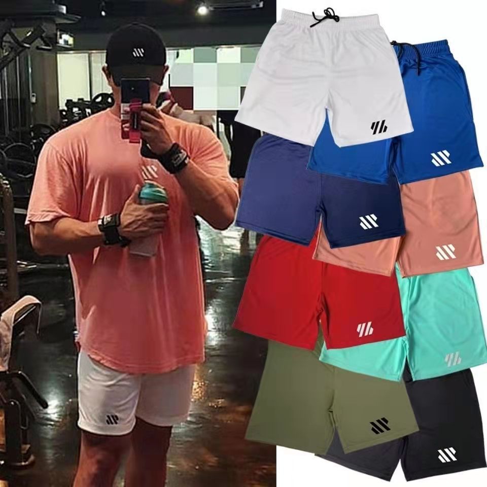 Metal Silk Fabric Sports Shorts Running Loose