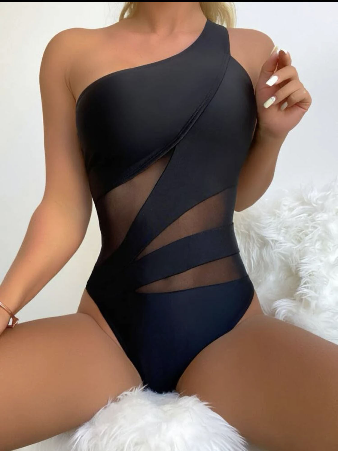 Women's Swimsuit Sexy Solid Color One-piece Swimsuit Bikini