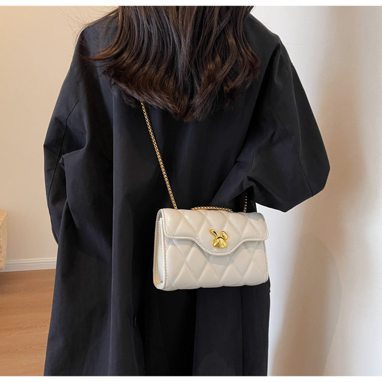 Women's Fashion Diamond Chain Small Square Bag