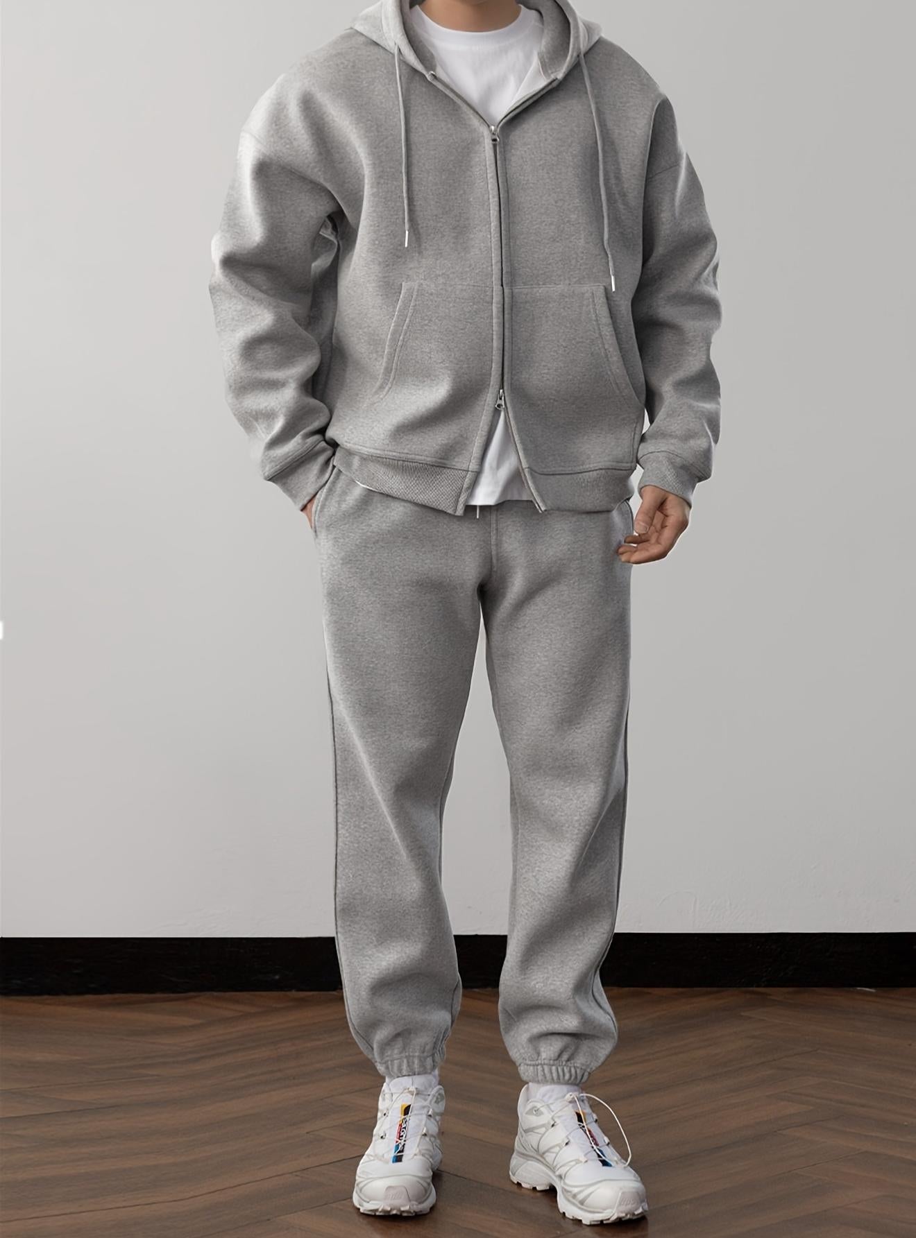 Men's Loose-Fit Casual Hoodie Set
