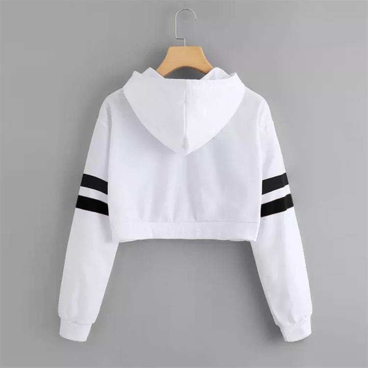 Ladies Hooded Loose Long Sleeve Sweatshirt