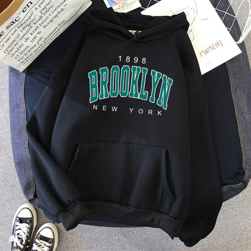 Brooklyn New York Printed Women Hoodie