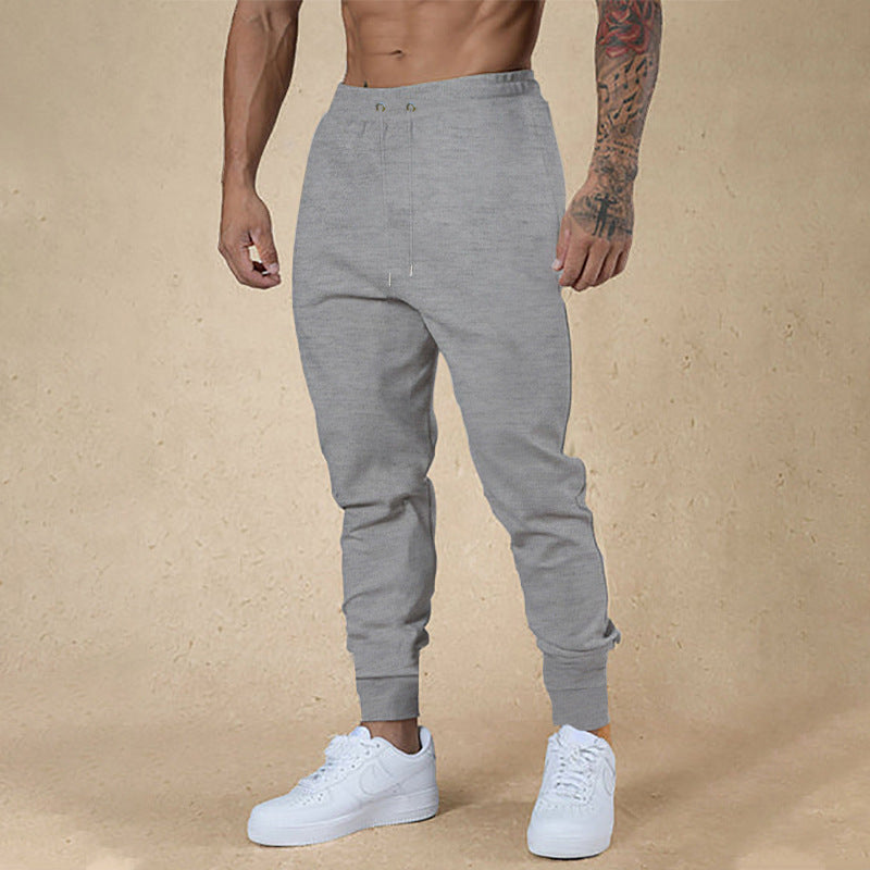 European And American Ankle-tied Men's Fitness Casual Pants