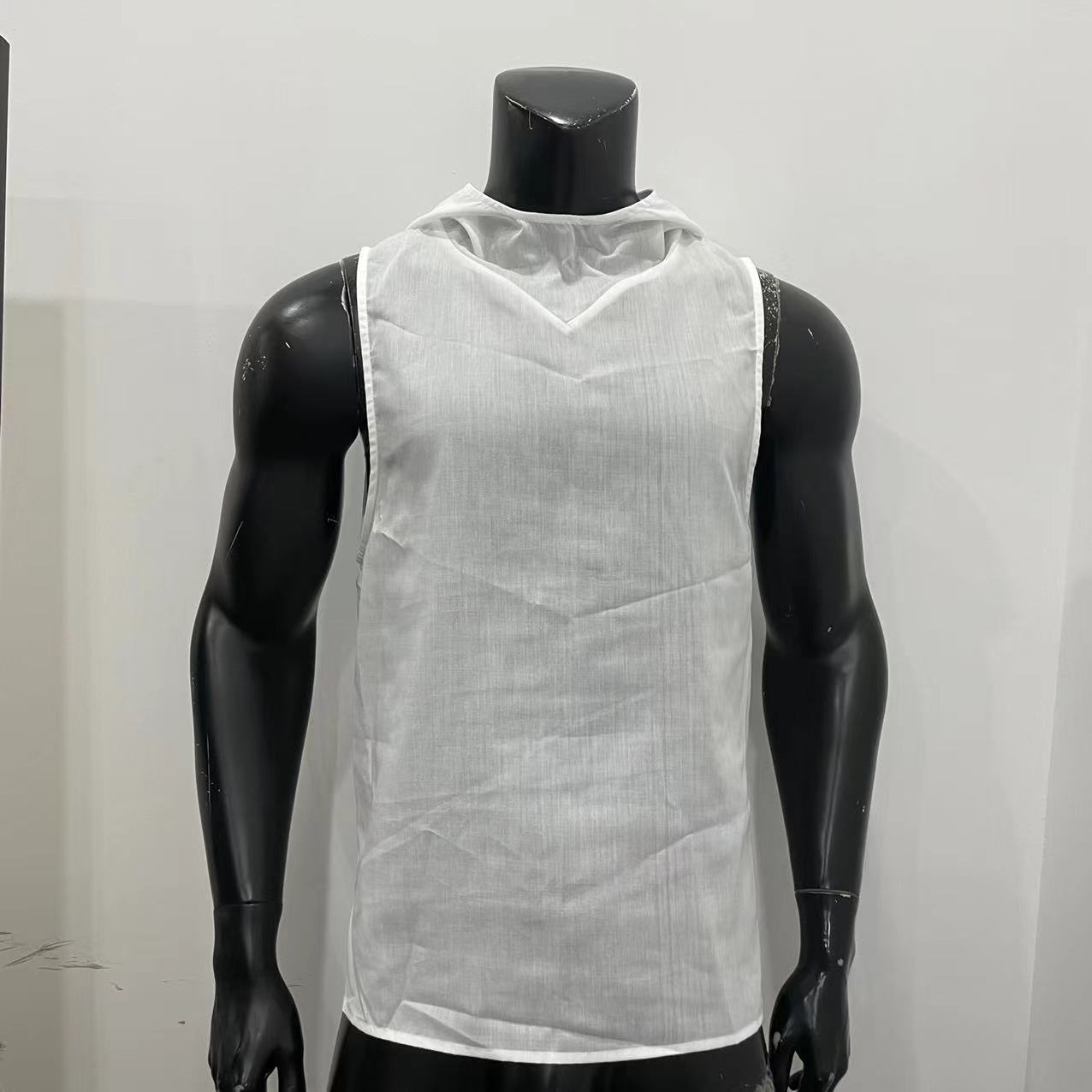European And American-style Loose-fitting Solid-color Sports And Leisure Vest