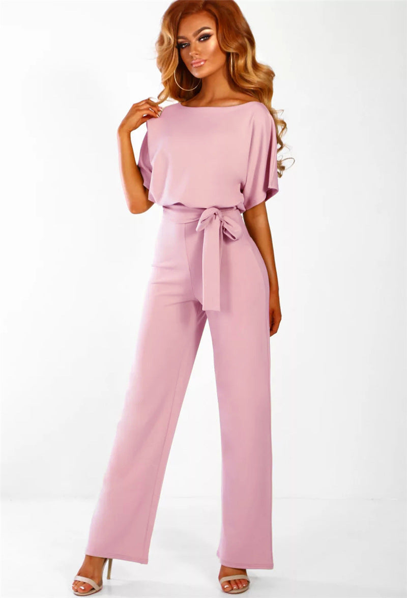 Women's Angel Sleeve Jumpsuit. Comes in 7 Colors