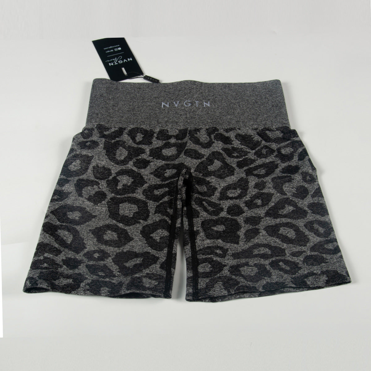 European And American Camouflage Yoga Shorts Elastic Quick-drying Breathable Leopard Print