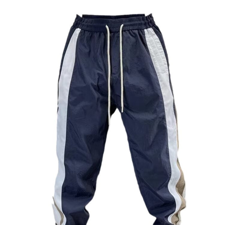 Thin Contrast Stripe Casual Sports Pants