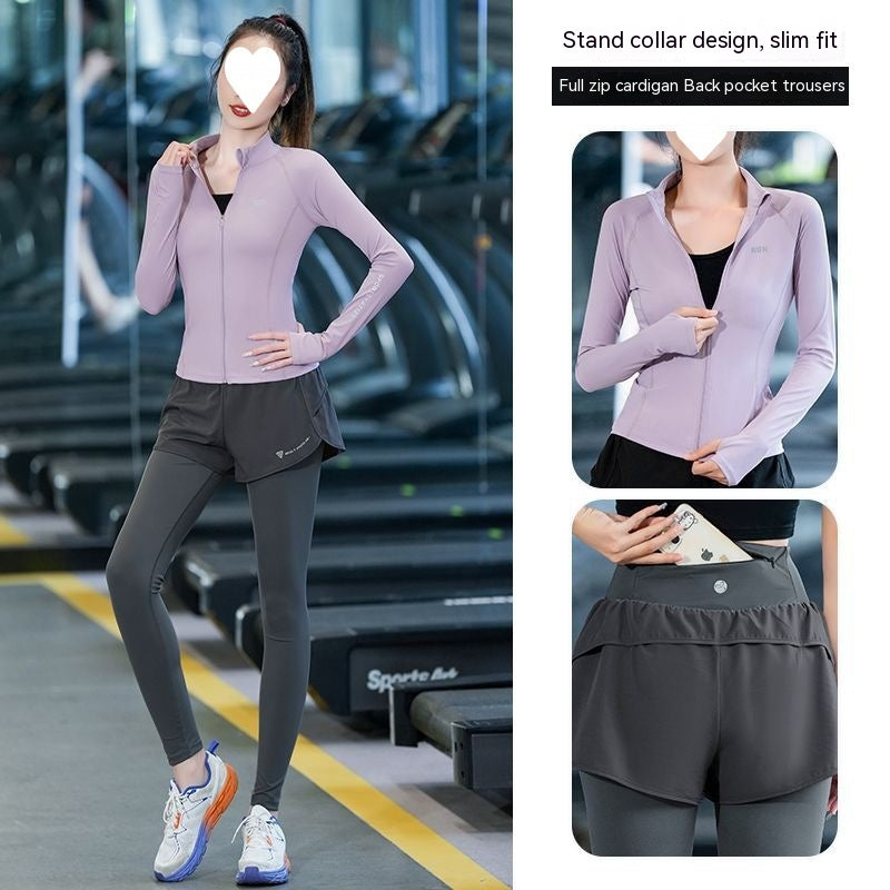 Running Outfit Women's Morning Jogging Quick-drying Professional Control Clothing