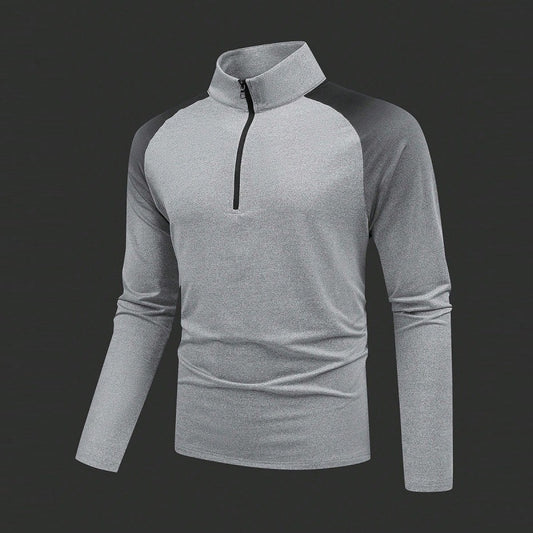 Quick-drying Half Zipper Slim Fit Training Men's Sports Long-sleeved Sweater