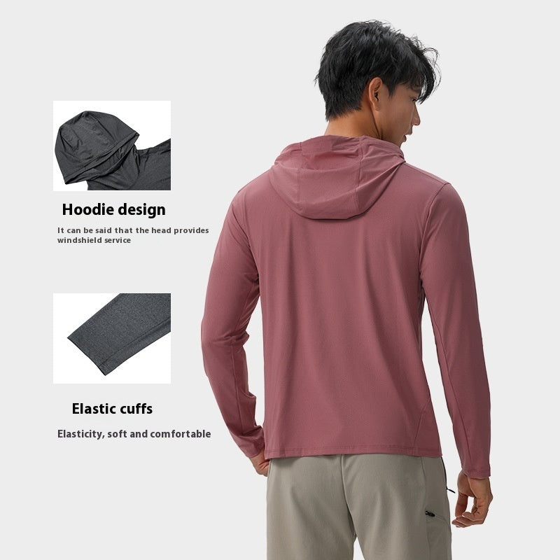 Outdoor Lightweight Breathable Sports Quick-drying Hooded Sweater