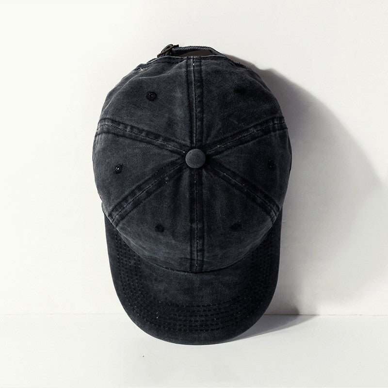 Men And Women's Fashion Washed Old Curved Brim Baseball Hat