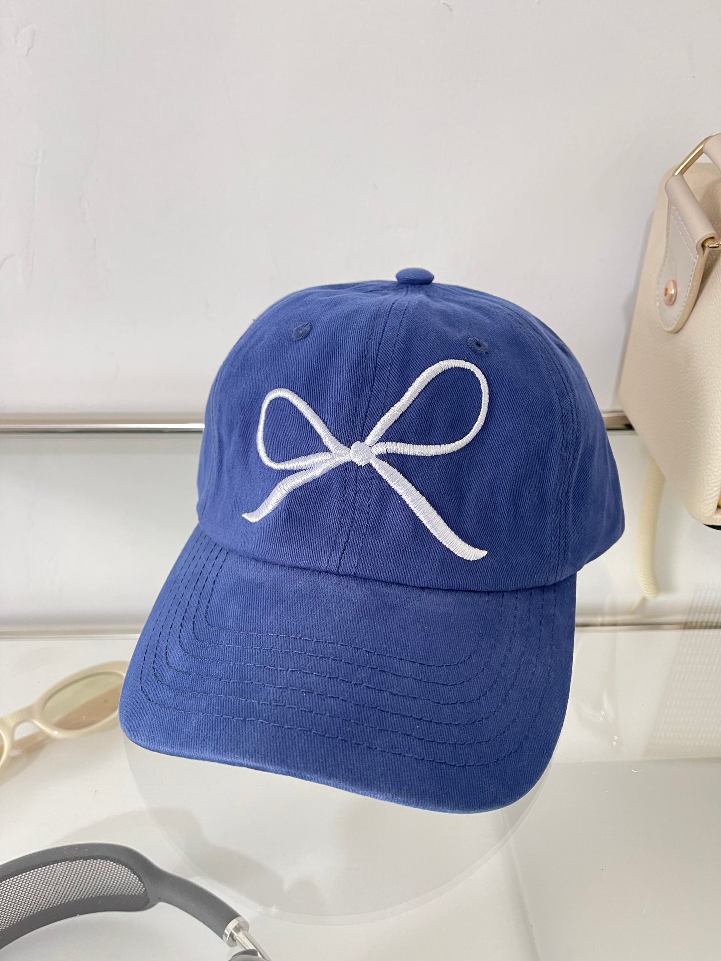 Ins Bow Baseball Cap Sweet Cute Sun Protective