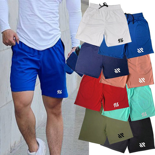 Metal Silk Fabric Sports Shorts Running Loose