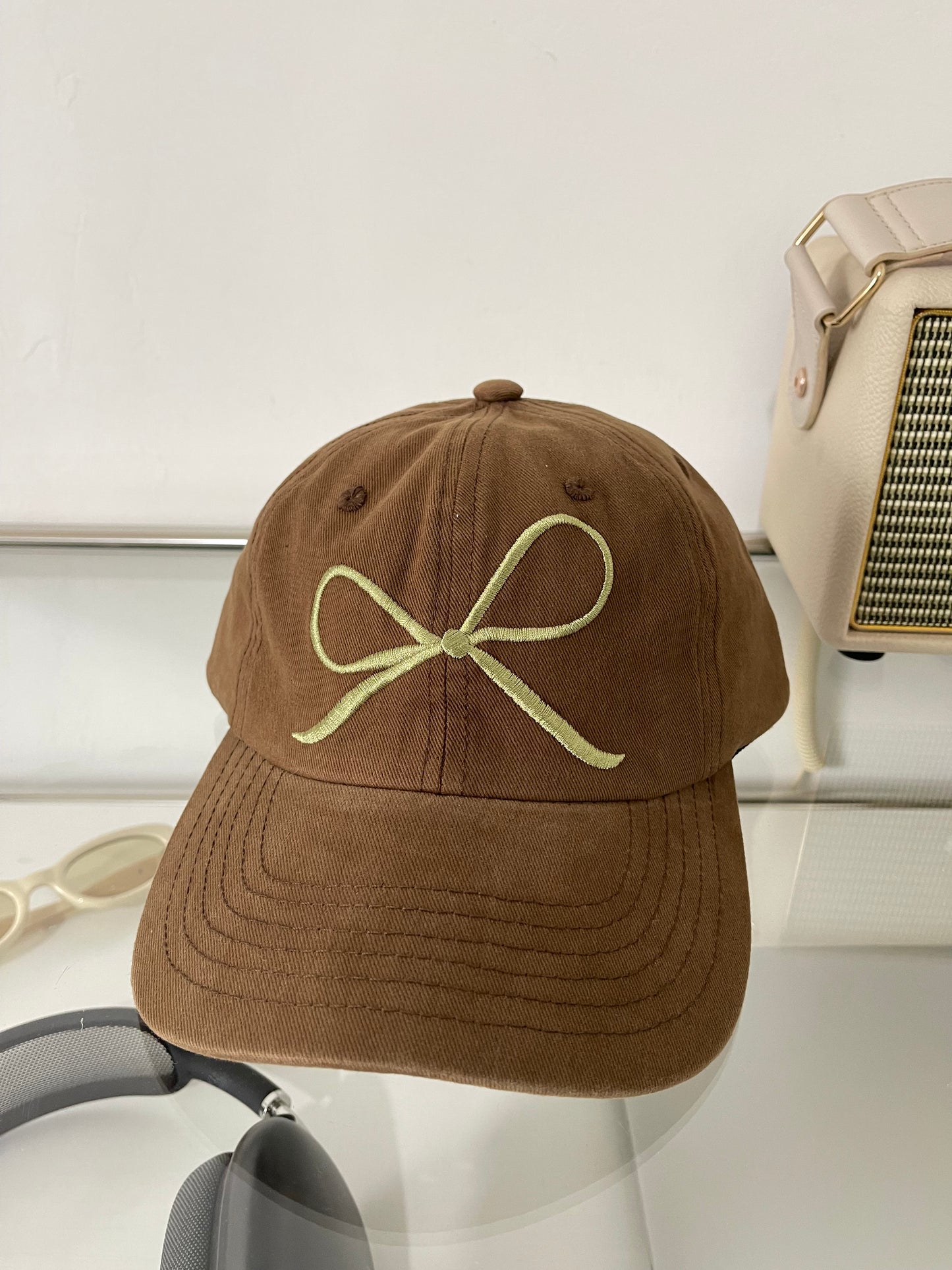 Ins Bow Baseball Cap Sweet Cute Sun Protective