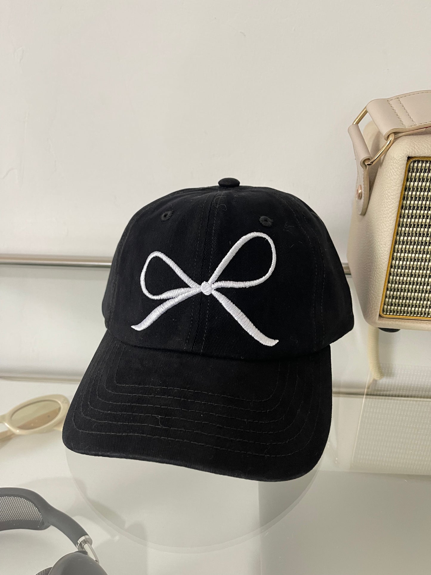 Ins Bow Baseball Cap Sweet Cute Sun Protective