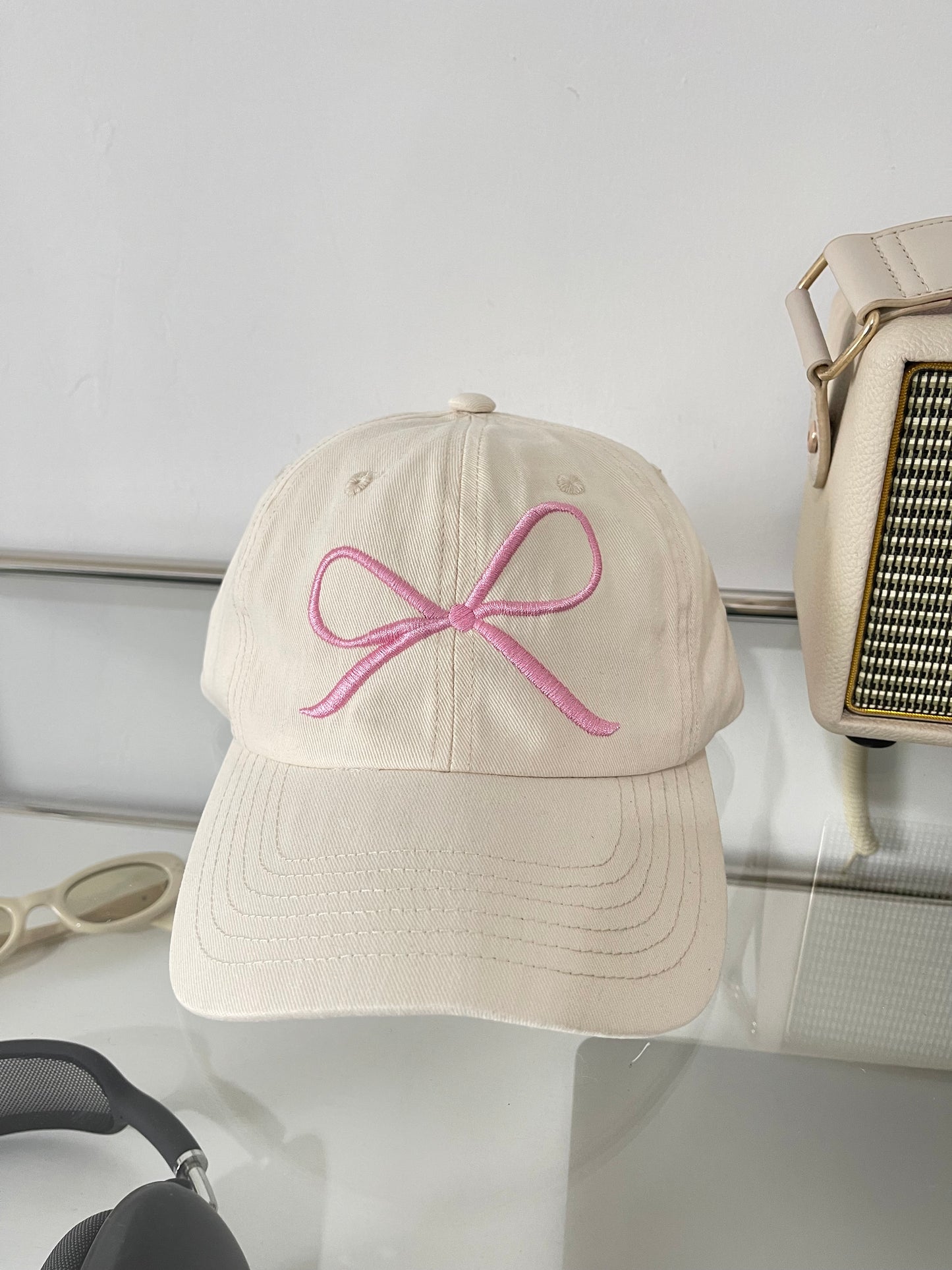 Ins Bow Baseball Cap Sweet Cute Sun Protective