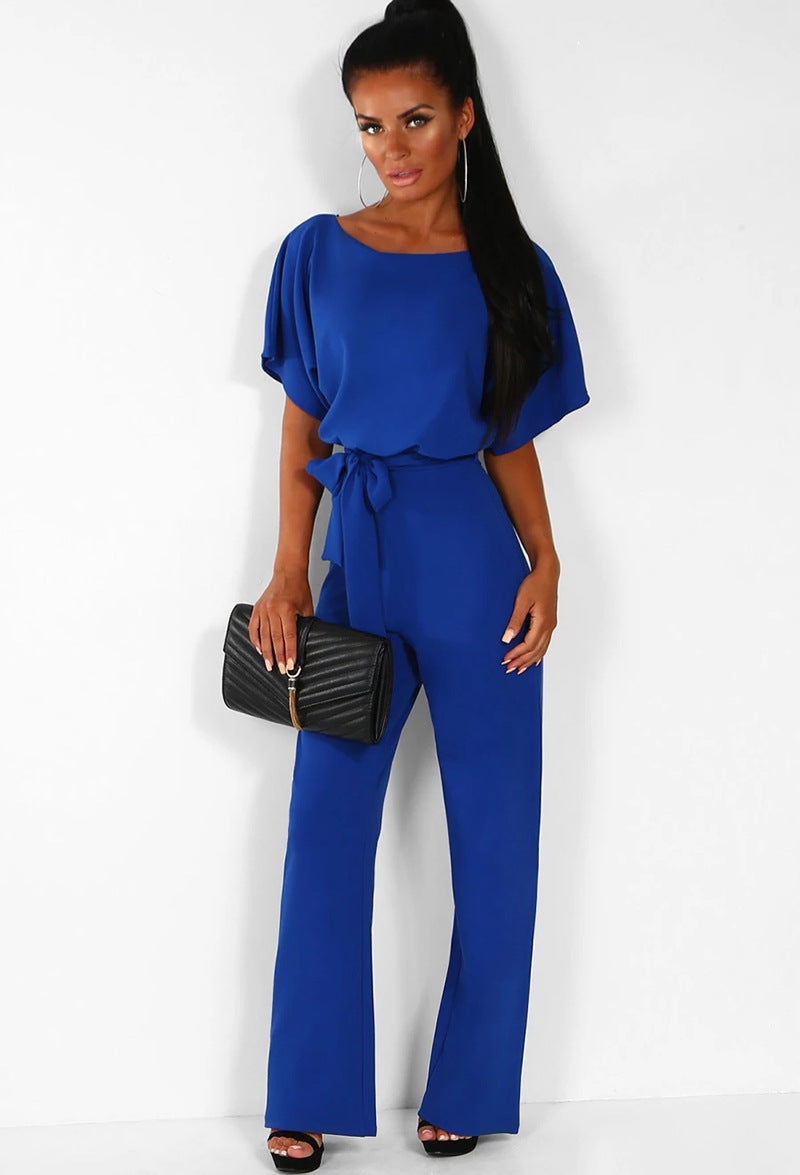 Women's Angel Sleeve Jumpsuit. Comes in 7 Colors