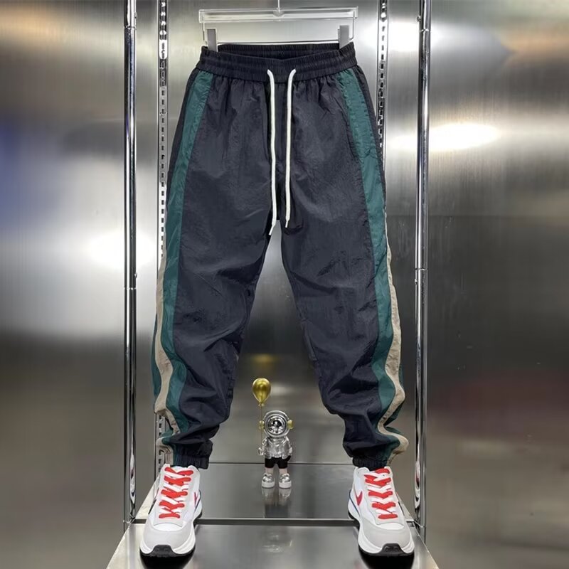 Thin Contrast Stripe Casual Sports Pants