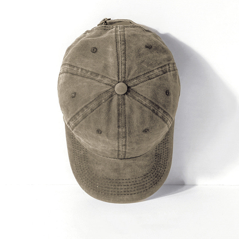 Men And Women's Fashion Washed Old Curved Brim Baseball Hat