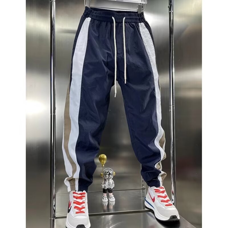Thin Contrast Stripe Casual Sports Pants