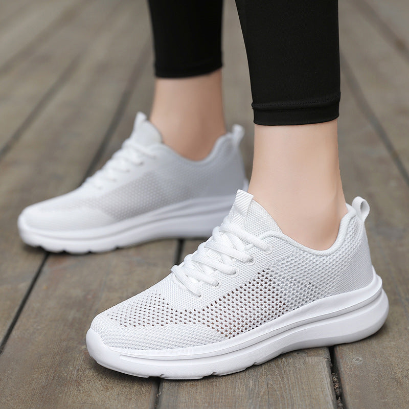 Hollow Running Shoes Women's Mesh Breathable Sneaker Soft Bottom