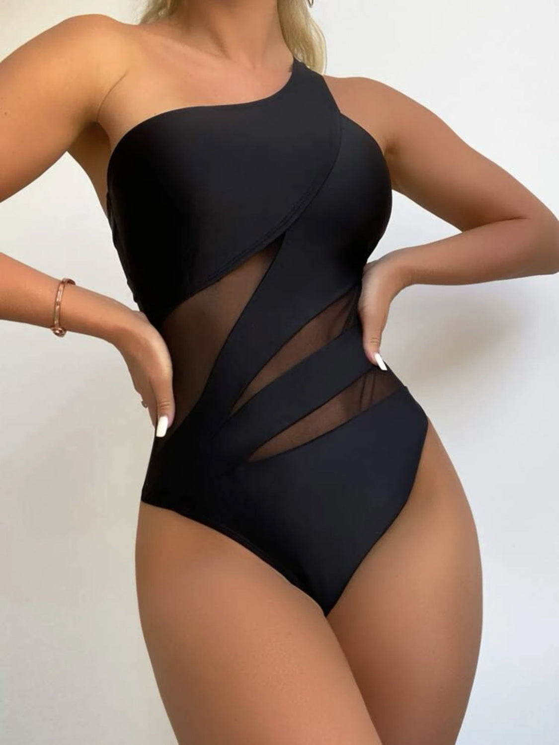 Women's Swimsuit Sexy Solid Color One-piece Swimsuit Bikini