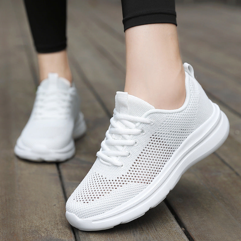 Hollow Running Shoes Women's Mesh Breathable Sneaker Soft Bottom